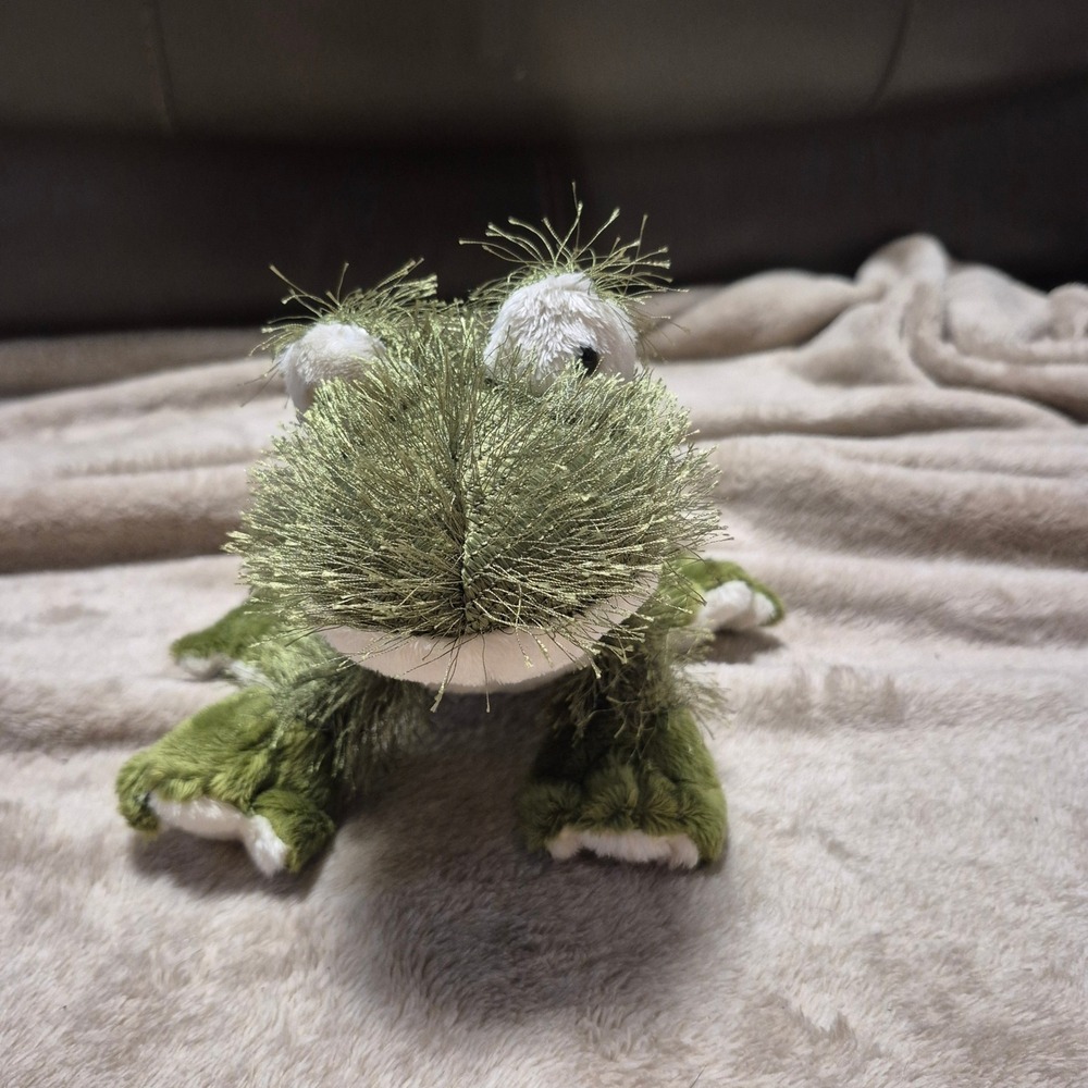 Ganz Webkinz Bullfrog Plush Green Fuzzy Stuffed Animal Toy - Picture 5 of 5